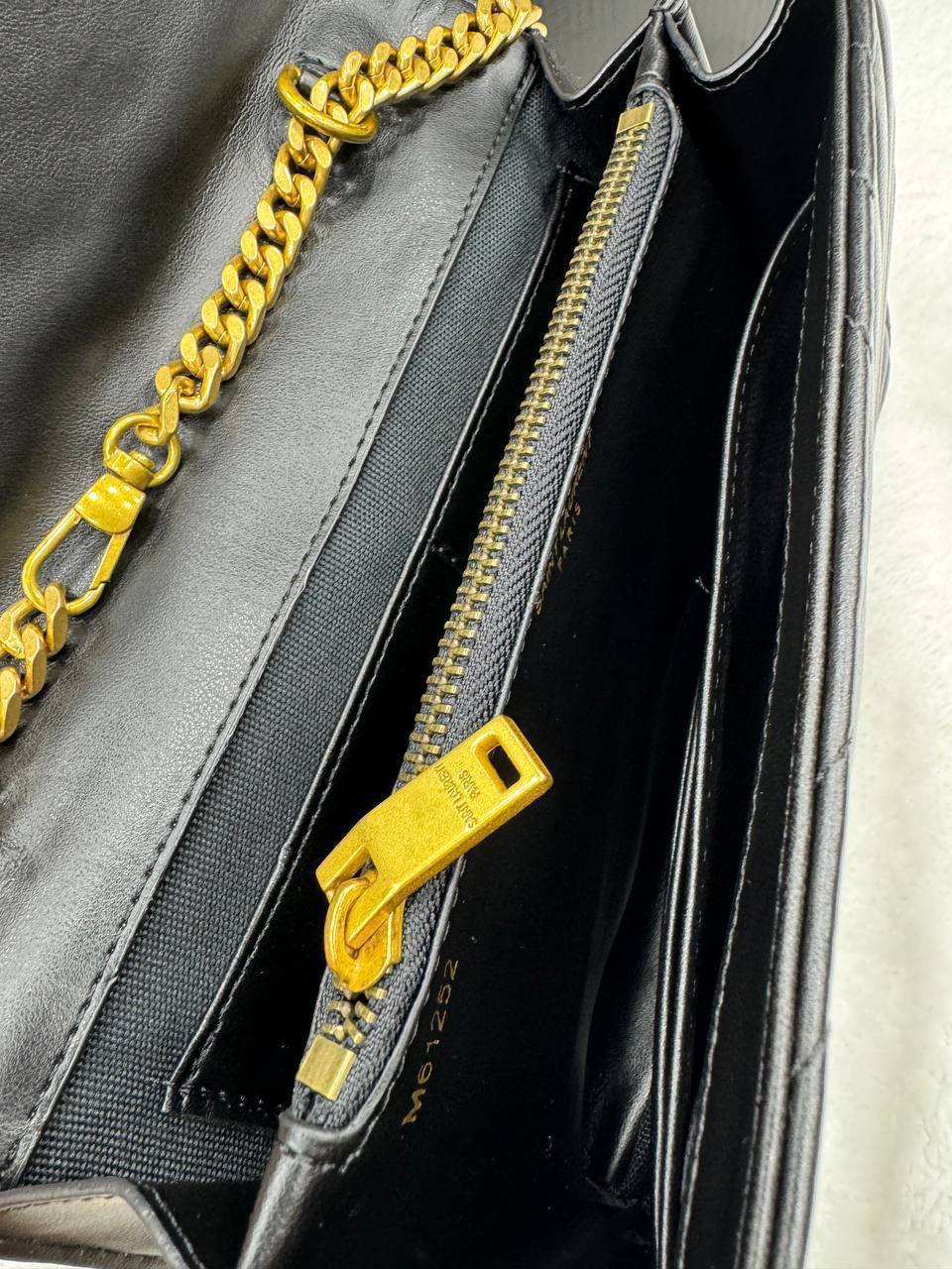 Quilted Shoulder Bag (Big) (DarkSilver)