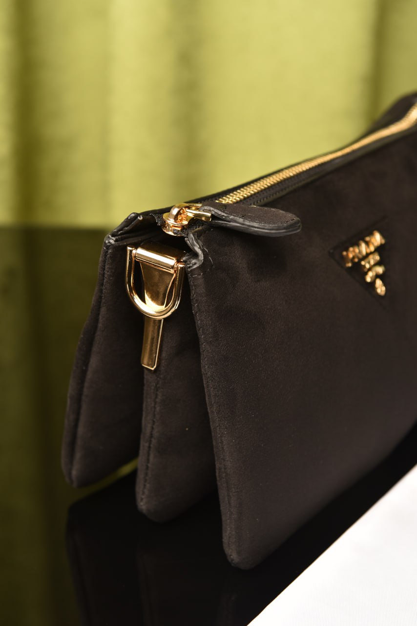 PRD - Vitello Daino Soft Mini Zippered Bag Argilla