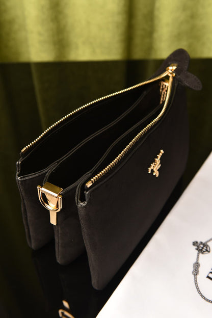 PRD - Vitello Daino Soft Mini Zippered Bag Argilla