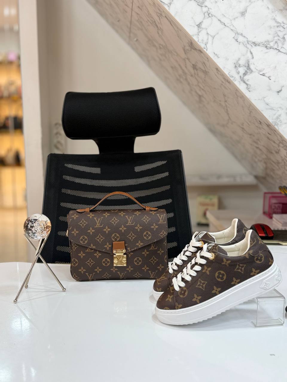 Bag and  Sneakers