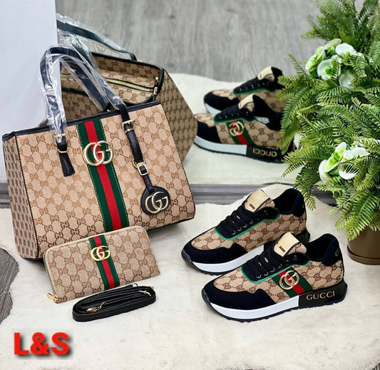 Bag, shoes and Wallet